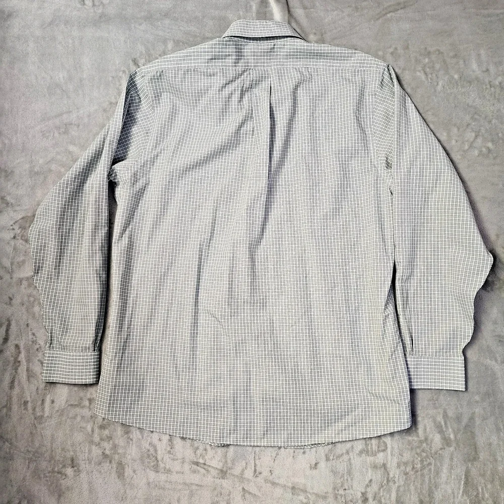Brooks Brothers Regent Fit Cotton Polo Shirt Dress‎ Mens 17.5-36/7 Green Plaid